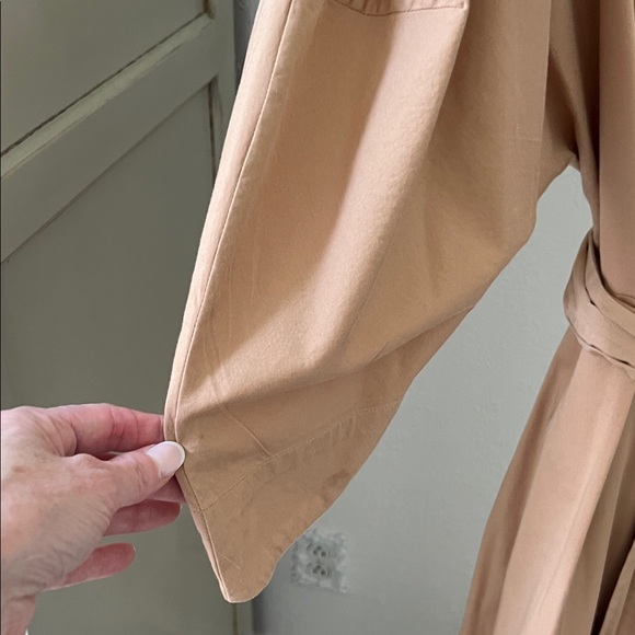 Mara Hoffman Camel Tan Long Sleeve Wrap Dress - Picture 3 of 12